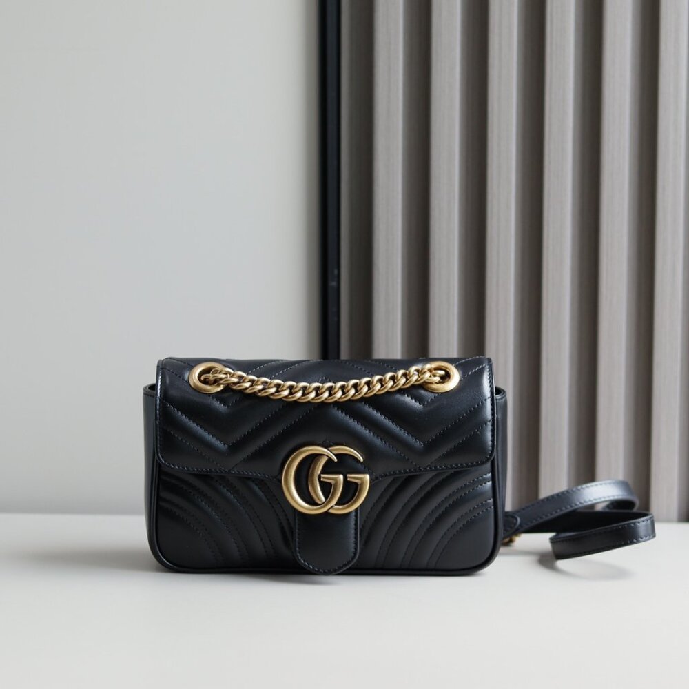 Gucci GG Marmont Black Shoulder Bag